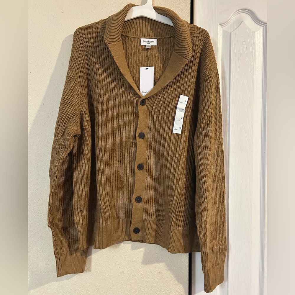 Goodfellow & Co men brown Button-Up Cardigan